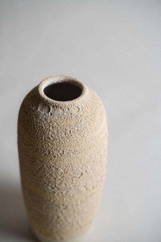 White Lava Vase No. 3